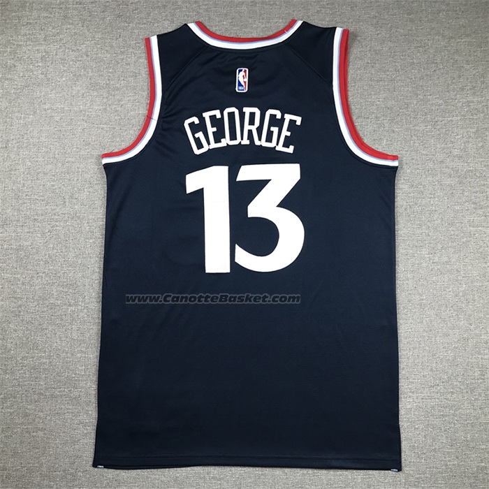 Maglia Los Angeles Clippers Paul George #13 Icon 2024-25 Blu